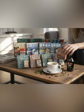 Vintage Baileys Irish Cream Mini Buildings Cafés of the World & By The Sea Sets